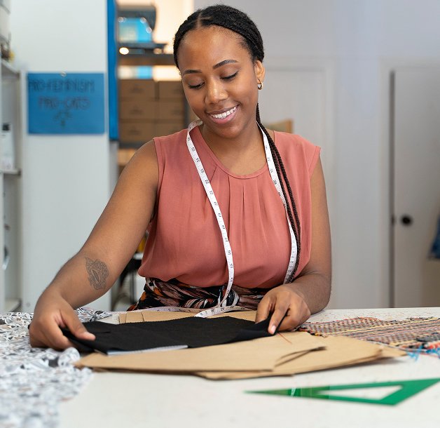 Woman entrepreneur working at her SME business